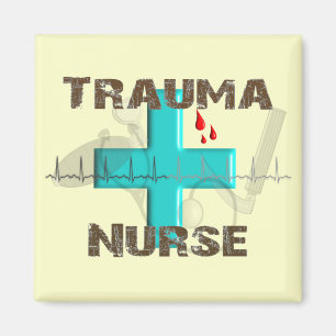 Einzigartige Trauma-Krankenschwester-T - Shirts Magnet