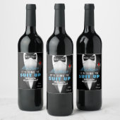 Einzigartige Trauzeugen Einladung Weinetikett (Flaschen)