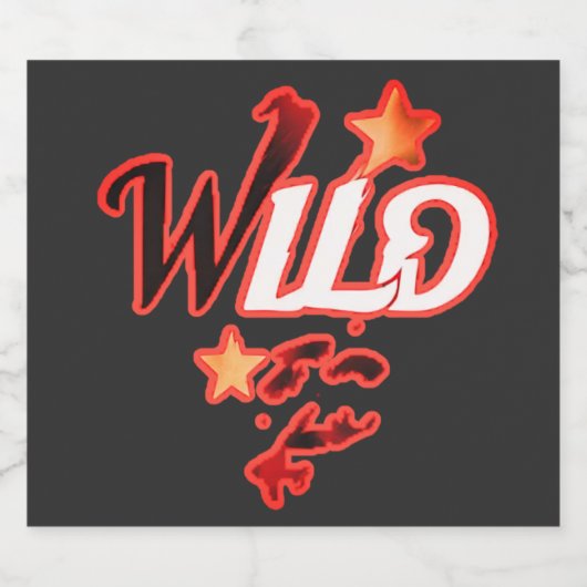 "Einzigartige trendy Geschenke: Einmalige Designs" Schaumweinetikett (Einzelnes Label)