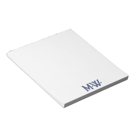 Einzigartige Typografie-Initialen Notizblock (angewinkelt)