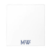 Einzigartige Typografie-Initialen Notizblock (Vorderseite)