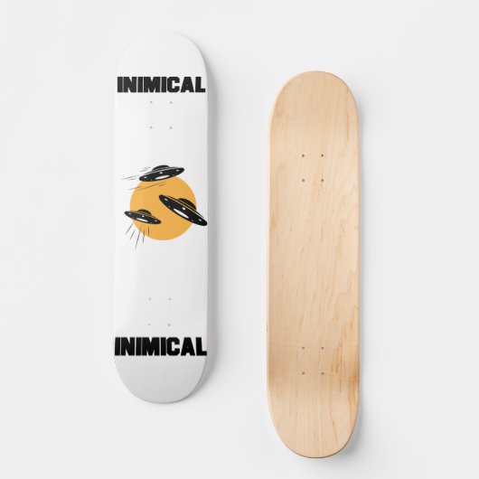 Einzigartige UFO-Attacke! Skateboard (Vorderseite)