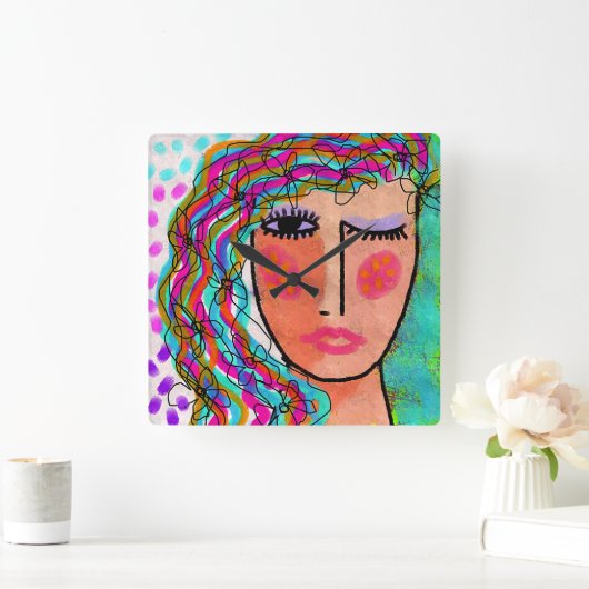 Einzigartige Uhr Abstrakter Kunst (Zuhause)