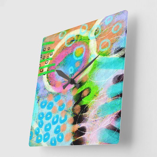 Einzigartige Uhr der Abstrakten Kunst (Winkel)