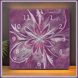 Einzigartige Uhr im Stil der Blume