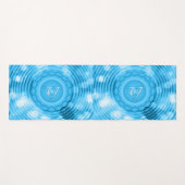 Einzigartige und Atemberaubende Blue Chakra Aura Z Yogamatte (Vorderseite (Horizontal))