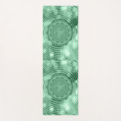 Einzigartige und Atemberaubende grüne Chakra Aura Yogamatte (Vorderseite)