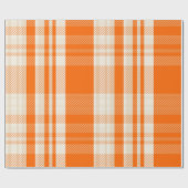 Einzigartige und atemberaubende Orange-Crem-Farbko Geschenkpapier (Flach)