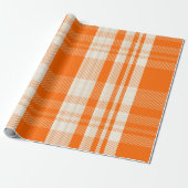Einzigartige und atemberaubende Orange-Crem-Farbko Geschenkpapier (Ungerollt)
