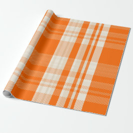 Einzigartige und atemberaubende Orange-Crem-Farbko Geschenkpapier