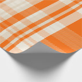 Einzigartige und atemberaubende Orange-Crem-Farbko Geschenkpapier (Ecke)