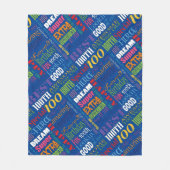 Einzigartige und besondere 100. Geburtstagsgeschen Fleecedecke (Vorderseite)