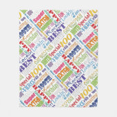 Einzigartige und besondere 100. Geburtstagsgeschen Fleecedecke (Vorderseite)