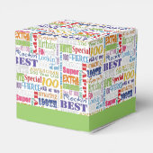Einzigartige und besondere 100. Geburtstagsgeschen Geschenkschachtel (Rückseite)