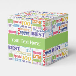 Einzigartige und besondere 100. Geburtstagsgeschen Geschenkschachtel
