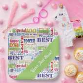 Einzigartige und besondere 100. Geburtstagsgeschen Pappteller (Party)