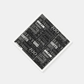 Einzigartige und besondere 100. Geburtstagsgeschen Serviette (Ecke)