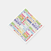 Einzigartige und besondere 100. Geburtstagsgeschen Serviette (Ecke)