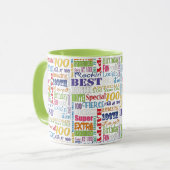 Einzigartige und besondere 100. Geburtstagsgeschen Tasse (Vorderseite Links)