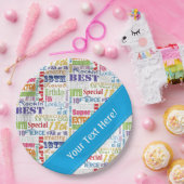 Einzigartige und besondere 18. Geburtstagsgeschenk Pappteller (Party)