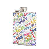 Einzigartige und besondere 50. Geburtstagsgeschenk Flachmann (Links)