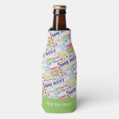 Einzigartige und besondere 50. Geburtstagsgeschenk Flaschenkühler (Flaschenvorderseite)