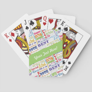 Einzigartige und besondere 50. Geburtstagsgeschenk Spielkarten