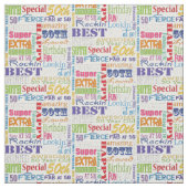 Einzigartige und besondere 50. Geburtstagsgeschenk Stoff (Muster)