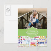 Einzigartige und besondere 55. Geburtstagsgeschenk Einladungspostkarte (Vorne/Hinten)