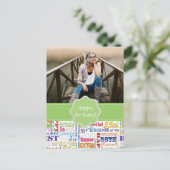 Einzigartige und besondere 55. Geburtstagsgeschenk Einladungspostkarte (Stehend Vorderseite)