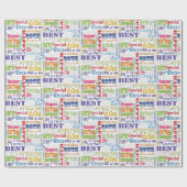 Einzigartige und besondere 60. Geburtstagsgeschenk Geschenkpapier (Flach)