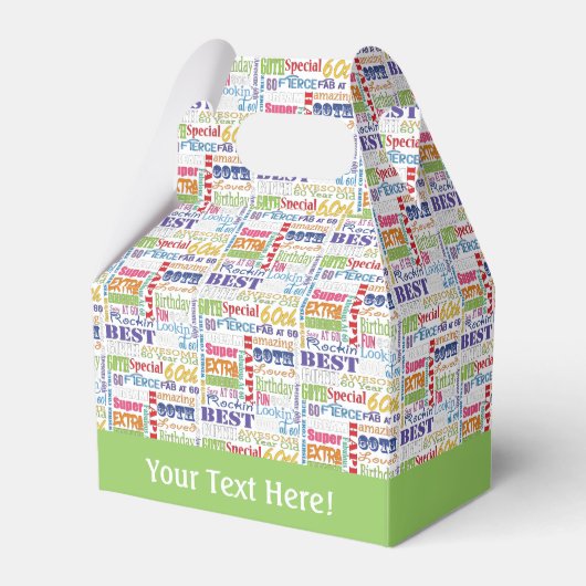 Einzigartige und besondere 60. Geburtstagsgeschenk Geschenkschachtel (Vorderseite)