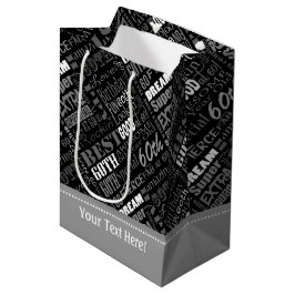 Einzigartige und besondere 60. Geburtstagsgeschenk Mittlere Geschenktüte