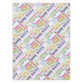 Einzigartige und besondere 60. Geburtstagsgeschenk Tischdecke (Vorderseite)