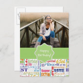 Einzigartige und besondere 65. Geburtstagsgeschenk Einladungspostkarte (Vorne/Hinten)