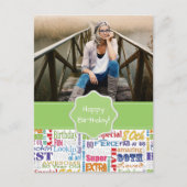 Einzigartige und besondere 80. Geburtstagsgeschenk Einladungspostkarte (Vorderseite)