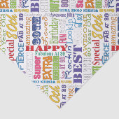 Einzigartige und besondere 80. Geburtstagsgeschenk Seidenpapier (Ausschnitt)