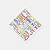 Einzigartige und besondere 80. Geburtstagsgeschenk Serviette (Ecke)