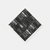 Einzigartige und besondere 80. Geburtstagsgeschenk Serviette (Ecke)