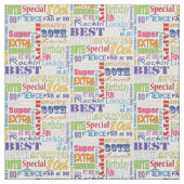 Einzigartige und besondere 80. Geburtstagsgeschenk Stoff (Muster)