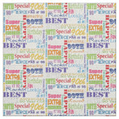 Einzigartige und besondere 90. Geburtstagsgeschenk Stoff (Muster)