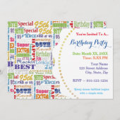 Einzigartige und besondere 95. Geburtstagsgeschenk Einladung (Vorne/Hinten)