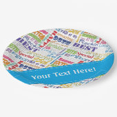 Einzigartige und besondere 95. Geburtstagsgeschenk Pappteller (Schrägansicht)