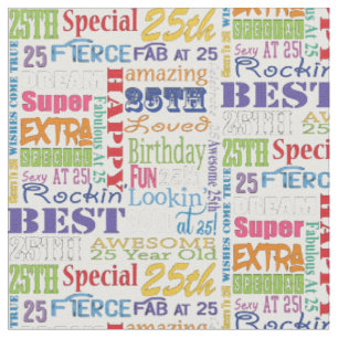 Einzigartige und besondere Geschenke zum 25. Gebur Stoff