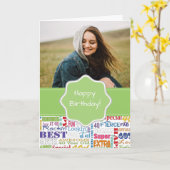 Einzigartige und besondere Geschenke zum 40. Gebur Karte (Gelbe Blume)