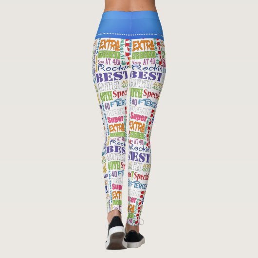 Einzigartige und besondere Geschenke zum 40. Gebur Leggings (Rückseite)