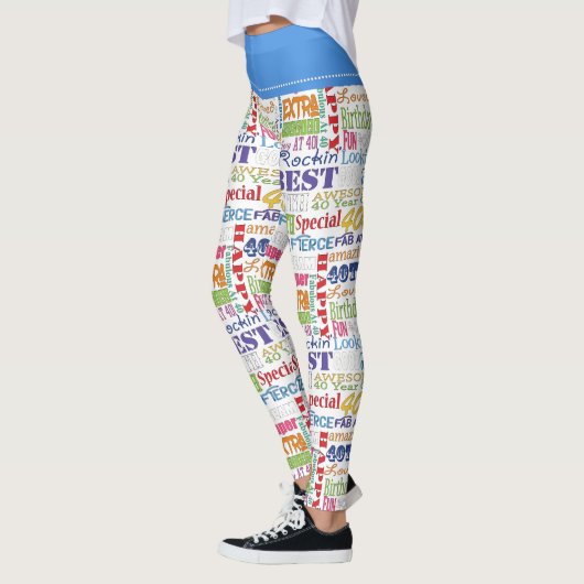 Einzigartige und besondere Geschenke zum 40. Gebur Leggings (Links)