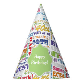 Einzigartige und besondere Geschenke zum 40. Gebur Partyhütchen