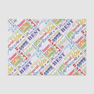 Einzigartige und besondere Geschenke zum 40. Gebur Seidenpapier