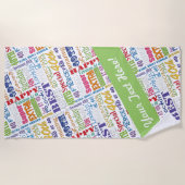 Einzigartige und besondere Geschenke zum 40. Gebur Strandtuch (Vorderseite)